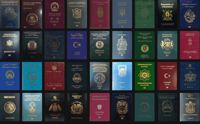 Passport Index_各国护照封面颜色、图案、免签国家查询系统